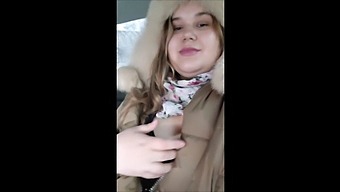 Curvy Babe With Massive Boobs Pleasures Herself In A Taxi Backseat