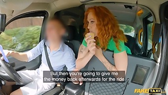 Pov View Of A Redhead Babe With A Perfect Body Getting Fucked In A Taxi