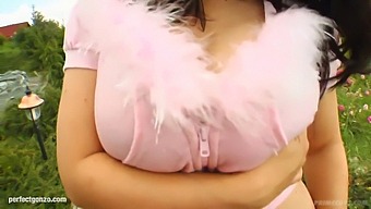 Kristi'S Big Natural Breasts Get A Rough Workout In This Video