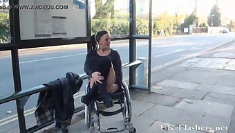 Disabled Adult Film Actress Exhibits In Public